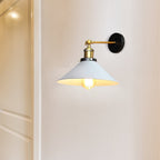 Vintage Industrial Wall Sconce in White | Mennts