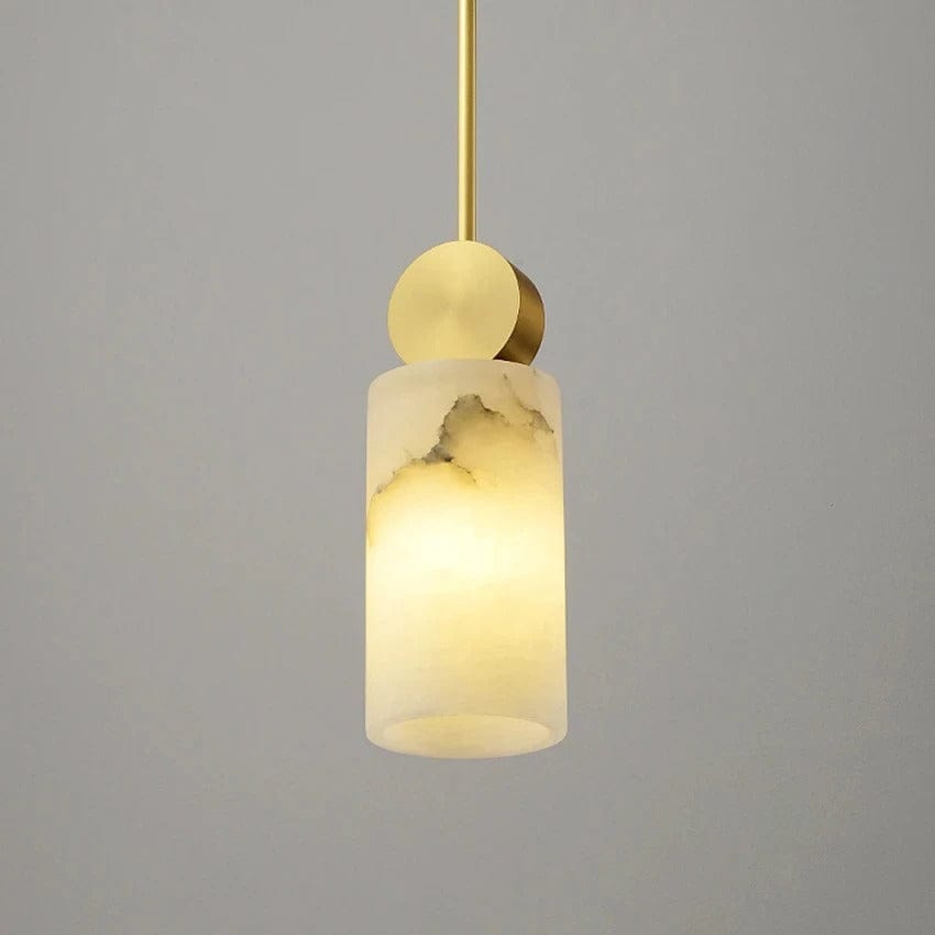 Lunette | Marble and Gold Pendant | Mennts