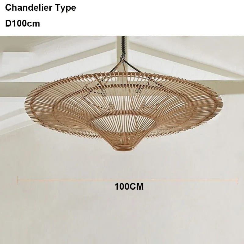Liora Rattan Chandelier | Mennts