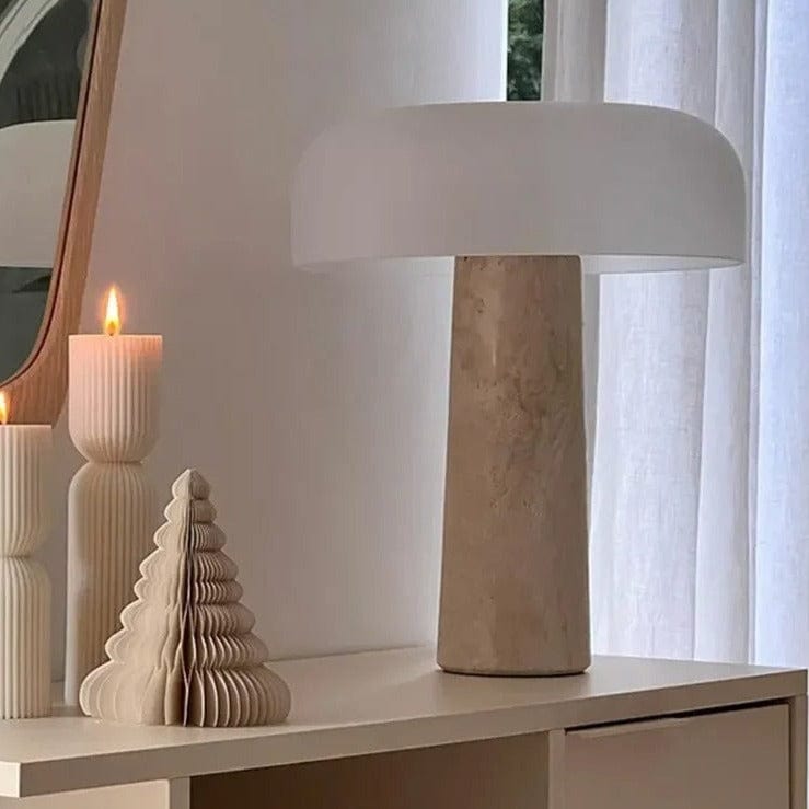 Avela Marble Stone Lamp | Mennts