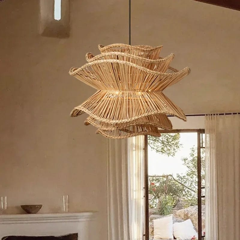 Liora Rattan Chandelier | Mennts