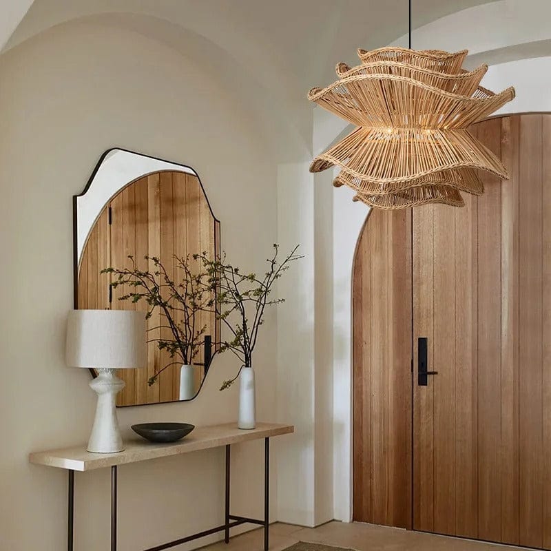 Liora Rattan Chandelier | Mennts