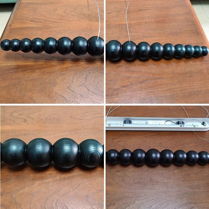 Arborcrest Wood Bead Chandelier | Mennts