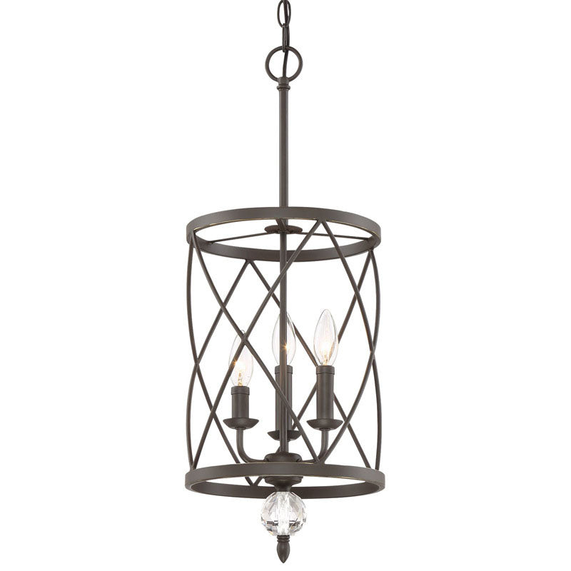 Hearthly | Rustic Three-Light Iron Chandelier | Mennts