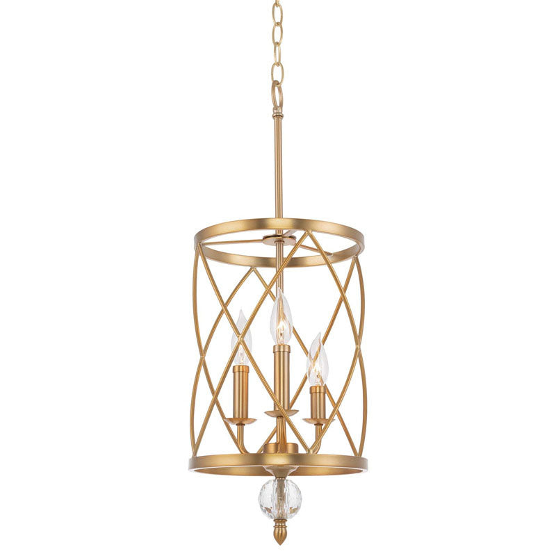 Hearthly | Rustic Three-Light Iron Chandelier | Mennts