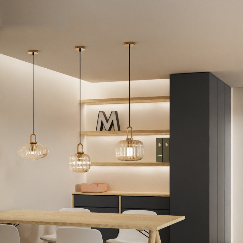 Marisol Vintage Glass Pendant Lights In Art Deco Style | Mennts